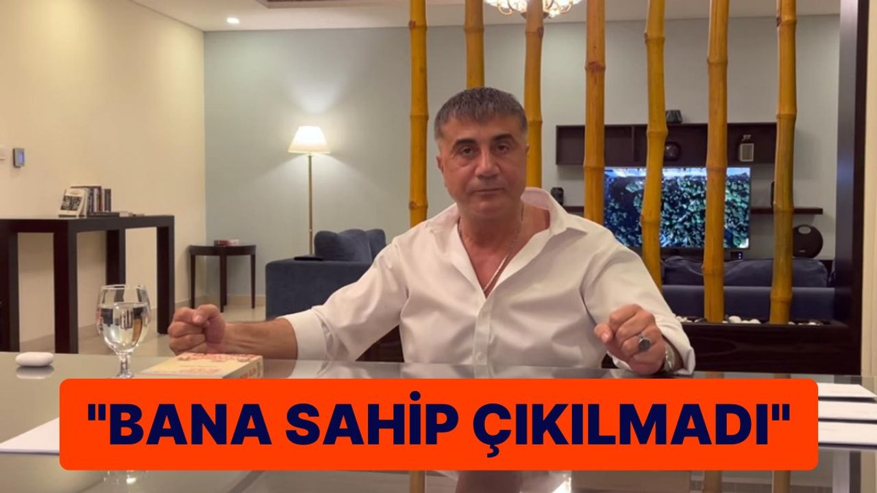 Sedat Peker, Muhalefetin Kendisine Sahip Çıkmadığını İddia Etti