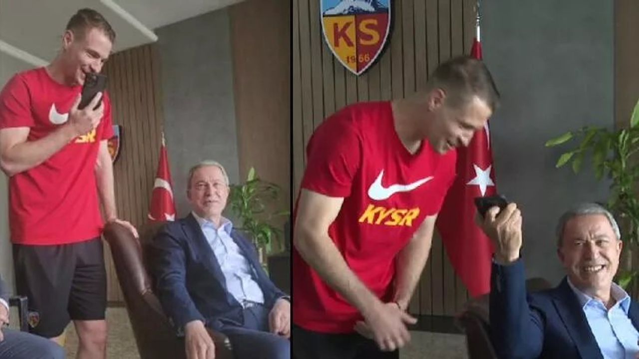 Milli Savunma Bakanı Hulusi Akar, Kayserispor'u ziyaret etti ve Yunanistan Savunma Bakanı ile görüştü