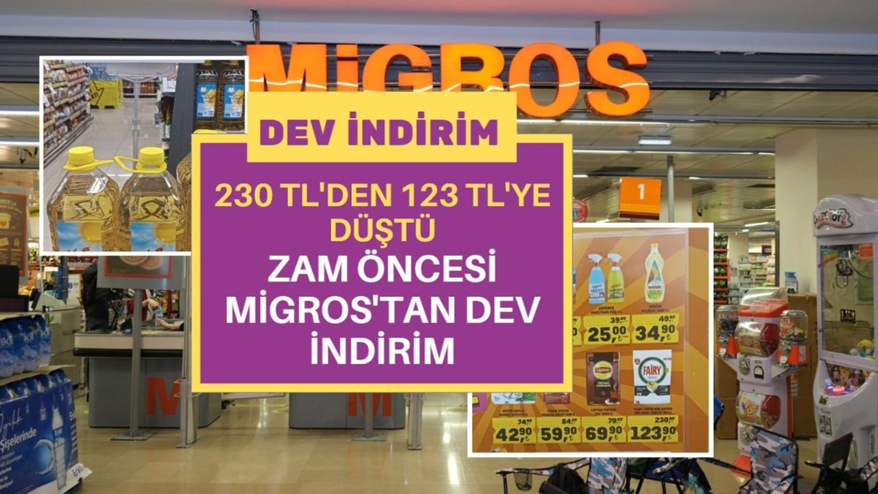 Migros'ta Dev Gıda İndirimi Kampanyası Başladı