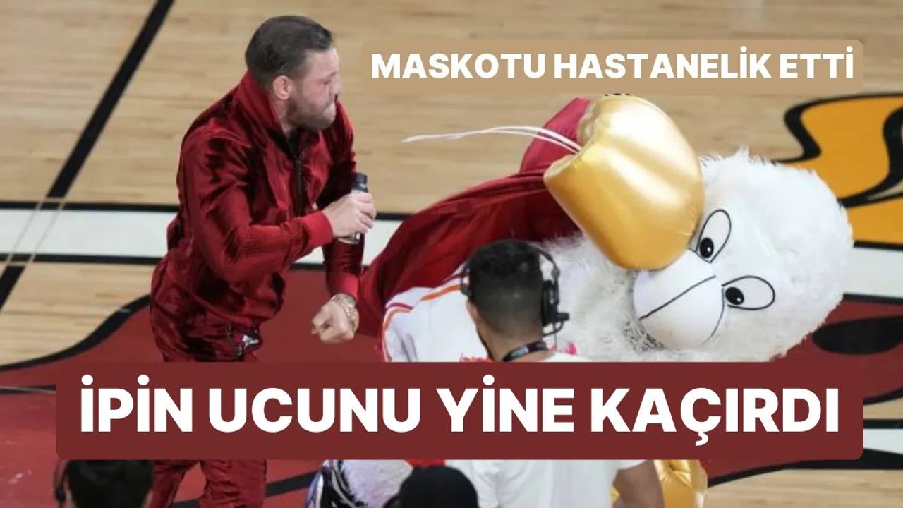 Connor McGregor, Miami Heat'in maskotunu hastanelik etti