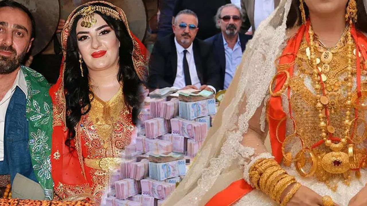 Takı Töreni 4 Saat Sürdü, Düğünde 3 Milyon Lira Takıldı, 15 Kişi Zor Saydı