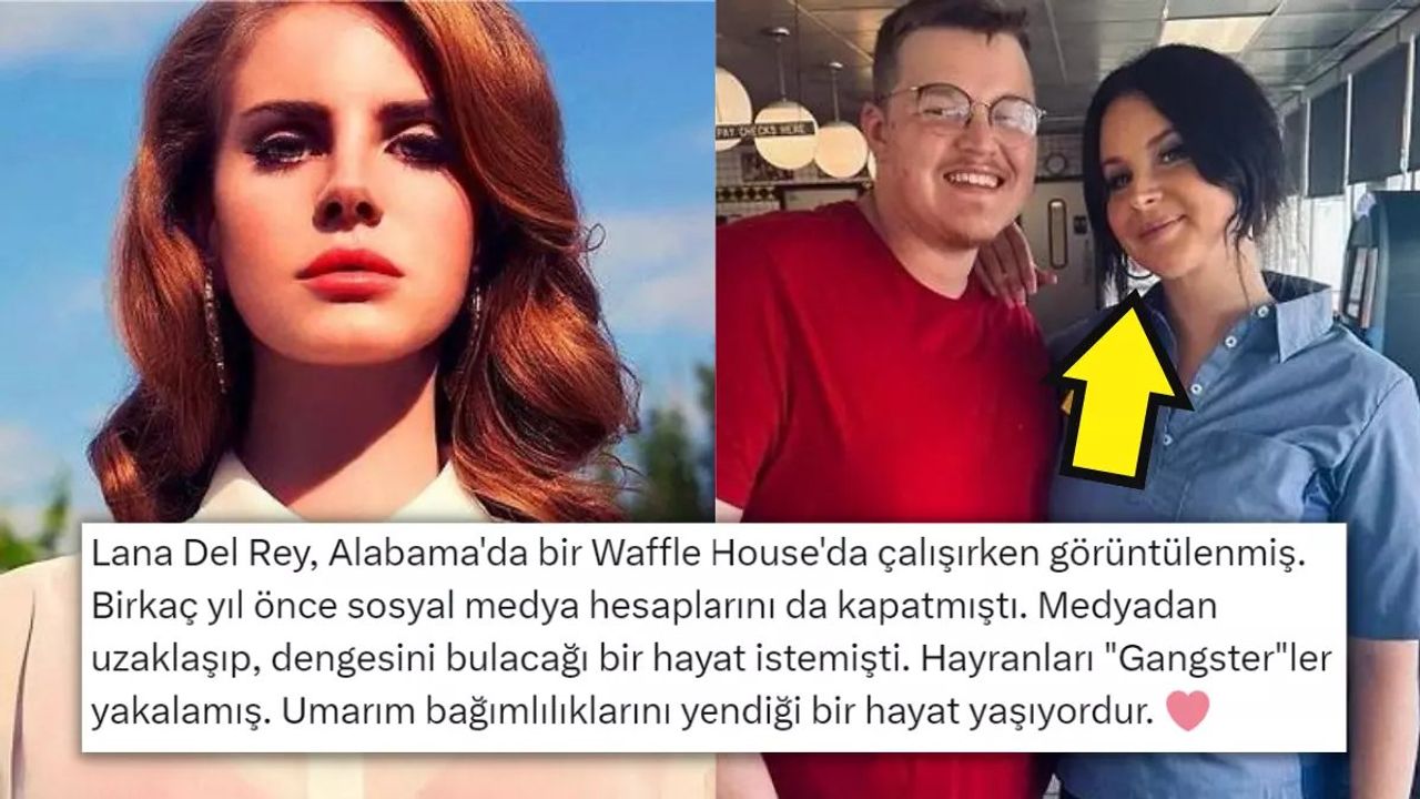 Lana Del Rey Alabama'da Bir Waffle Dükkanında Çalışıyor!