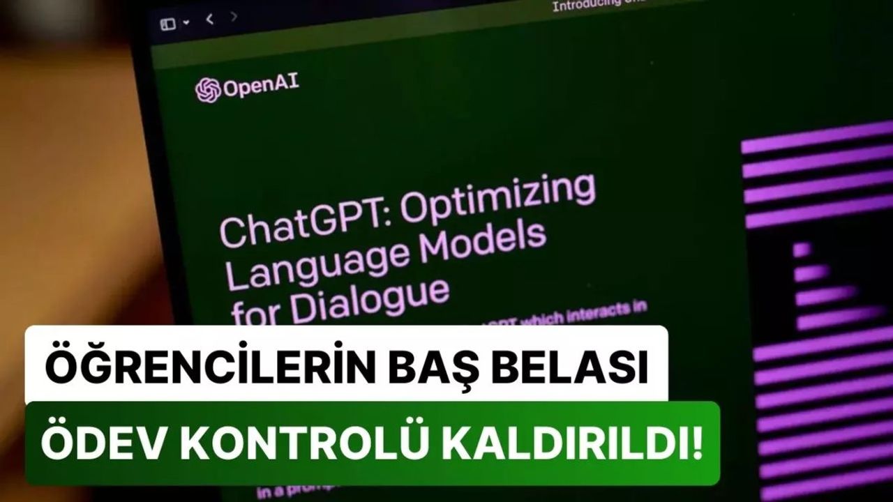 Yapay Zeka ChatGPT'nin Ödev Kontrolü Özelliği Kapatıldı