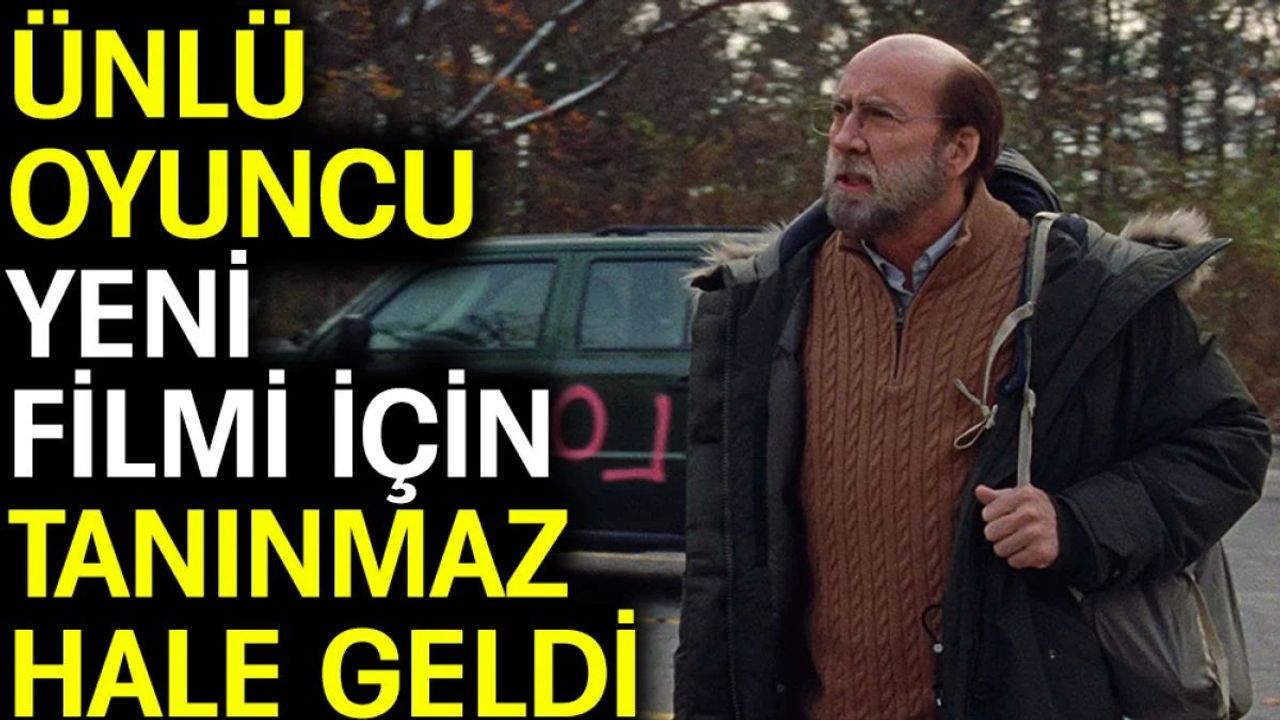 Nicolas Cage Yeni Filmi 'Dream Scenario' İçin Tanınmaz Hale Geldi