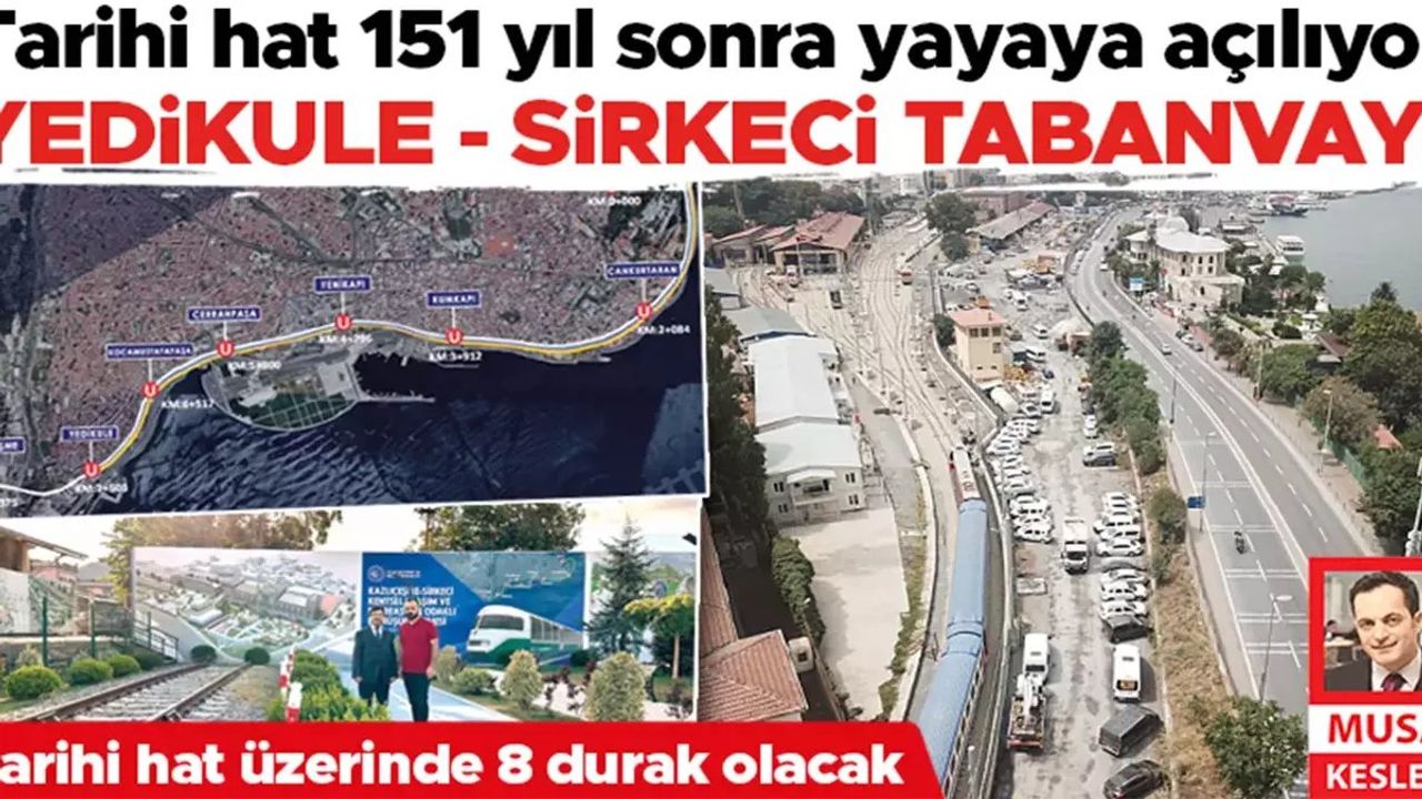 İstanbul'da Tarihi Demiryolu Hattı Yeniden Hizmete Açılıyor