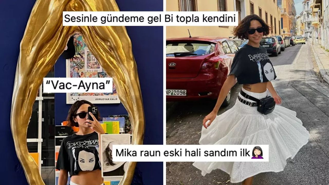 Zeynep Bastık'ın Vajina Şeklindeki Aynada Verdiği Poz Tepki Çekti