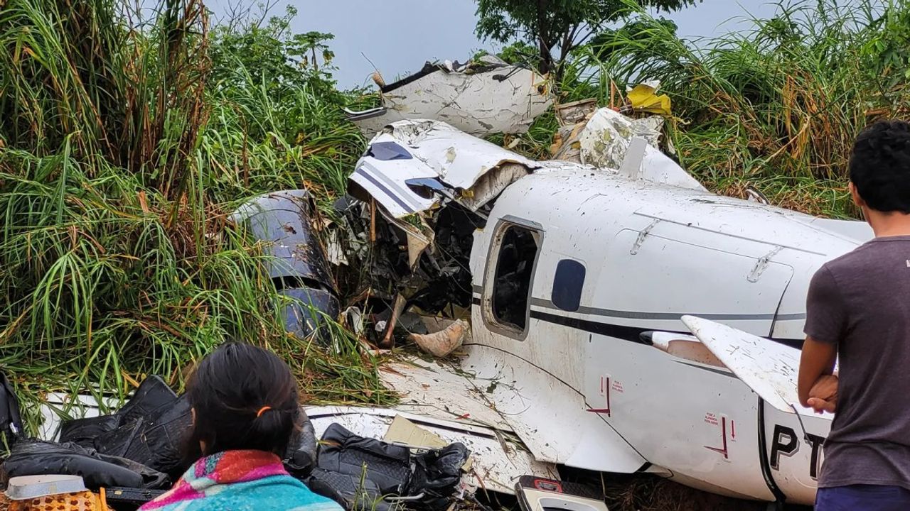 Brezilya'da Embraer Uçağı Düştü, 14 Kişi Hayatını Kaybetti