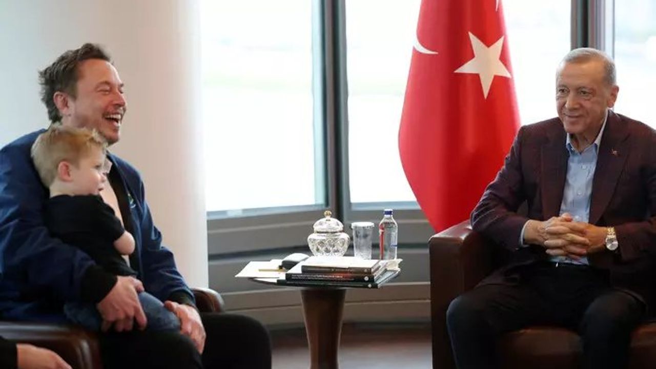 Erdoğan, Elon Musk'ı Türkevi'nde kabul etti