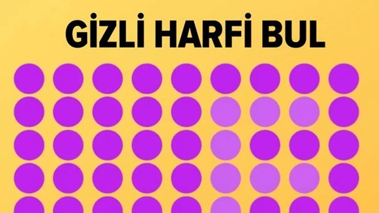 Optik İllüzyon: Gizli Harfi Bulma