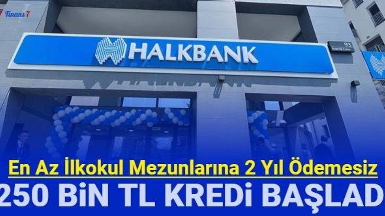 Halkbank İş Kurma Kredisi Başvuruları Başladı