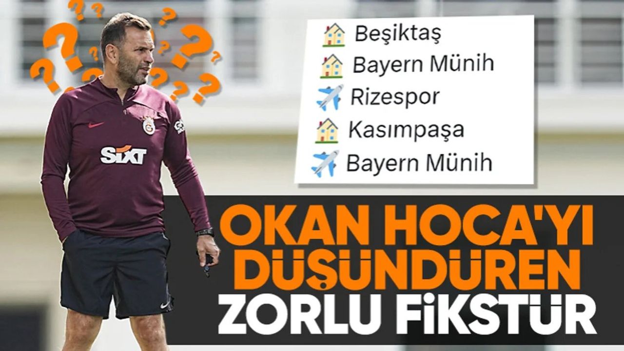 Galatasaray'ın Zorlu Fikstürü