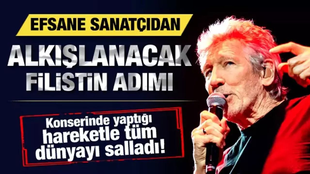 Roger Waters Filistin Bayrağı Açtı