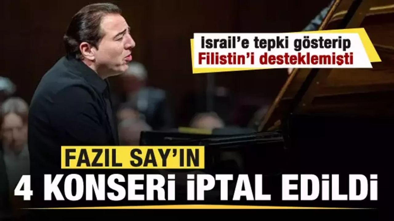 Ünlü Piyanist Fazıl Say'ın İsviçre'deki Konserleri İptal Edildi