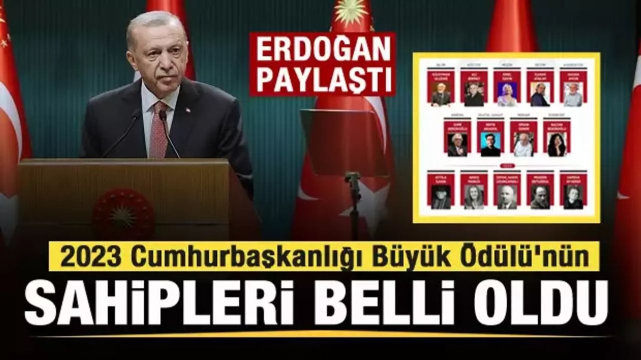 2023 Cumhurbaşkanlığı Kültür ve Sanat Büyük Ödülleri Sahiplerini Buldu