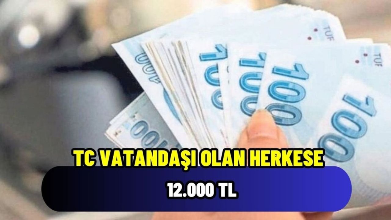 TC Vatandaşlarına 12.000 TL Ödeme Müjdesi