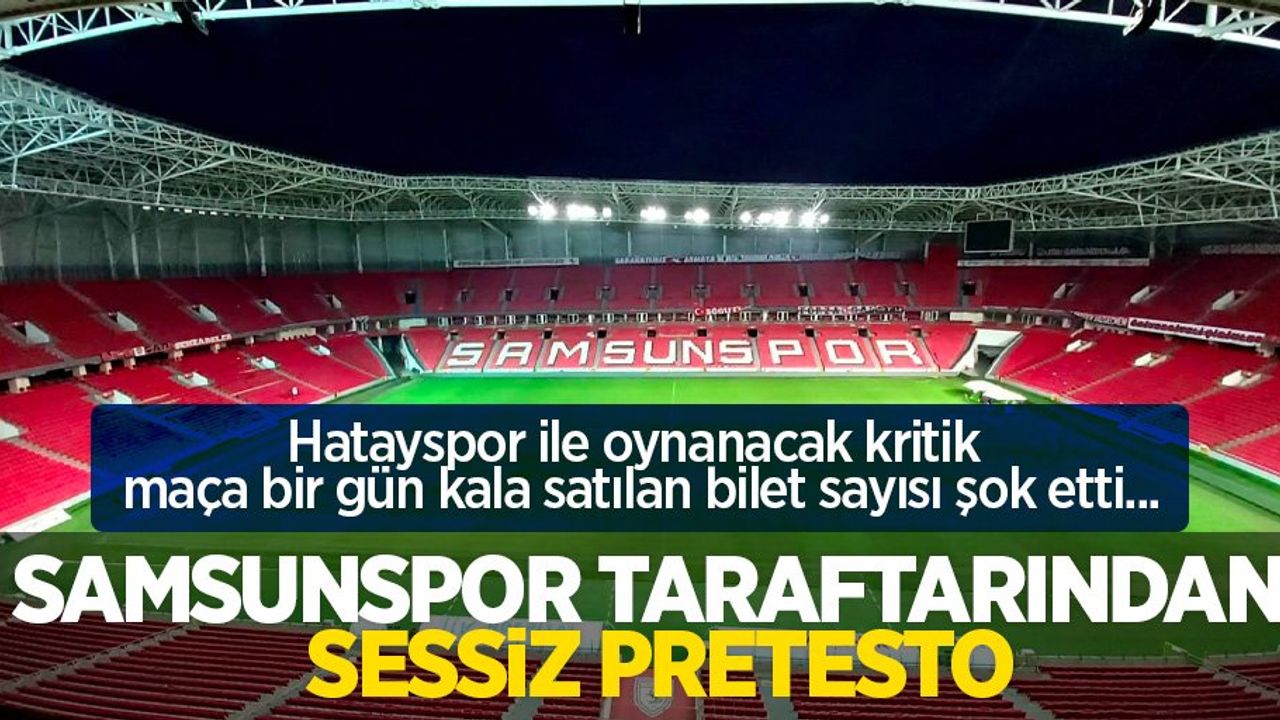 Samsunspor'un Hatayspor Maçına İlgisizlik