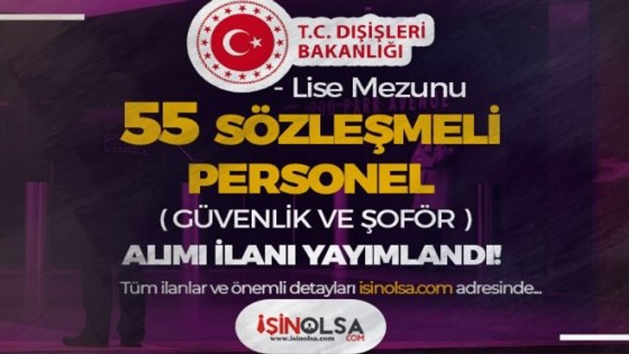 Dışişleri Bakanlığı Personel Alımı İlanı - 2023