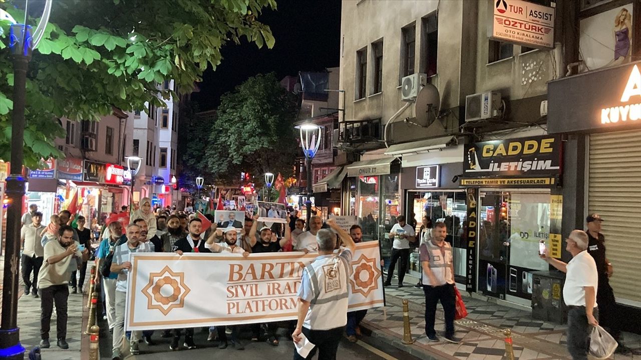 Bartın'da 'Kudüs İçin Kıyamdayız' Protesto Etkinliği