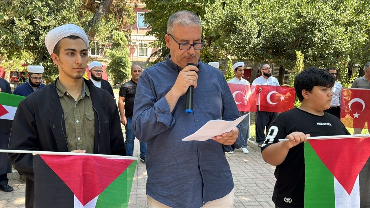 Kırklareli'nde İsmail Heniyye Suikastına Protesto