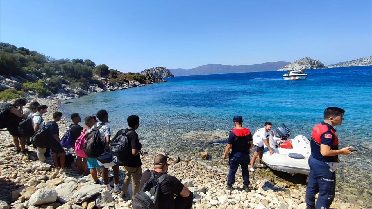 Marmaris'te Düzensiz Göçmen Operasyonu