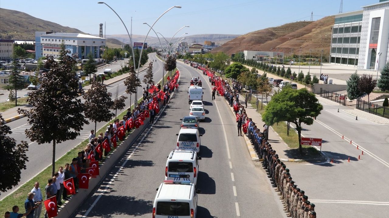 Şehit Polis Memuru Ahmet Şahan, Çankırılılar Tarafından Uğurlandı