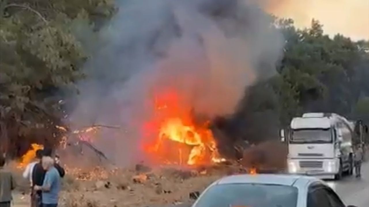 Bodrum'da Otomobil ve Motosiklet Çarpışması, 1 Ölü 2 Yaralı