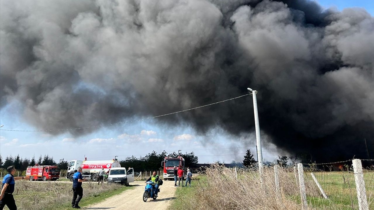 Kapaklı'daki Fabrikada Yangın: Müdahale Devam Ediyor