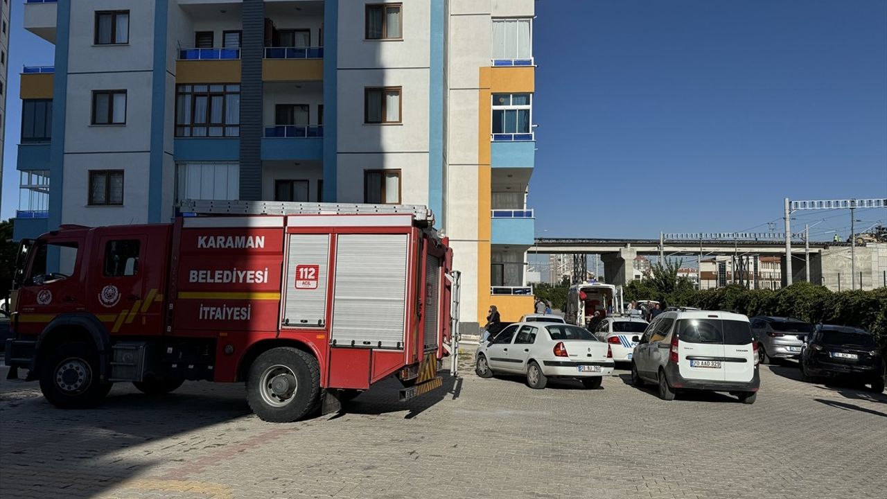 Karaman'da Asansör Boşluğuna Düşen Çocuk Yaralandı