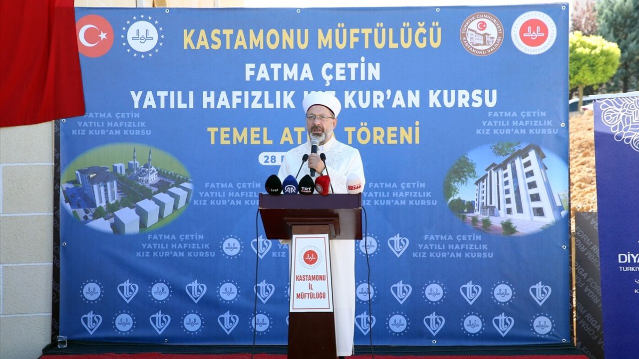 Kastamonu'da Fatma Çetin Yatılı Kız Hafızlık Kur'an Kursu'nun Temeli Atıldı