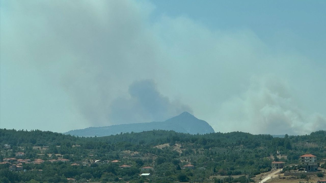 Muğla'daki Orman Yangınına Mücadele Devam Ediyor