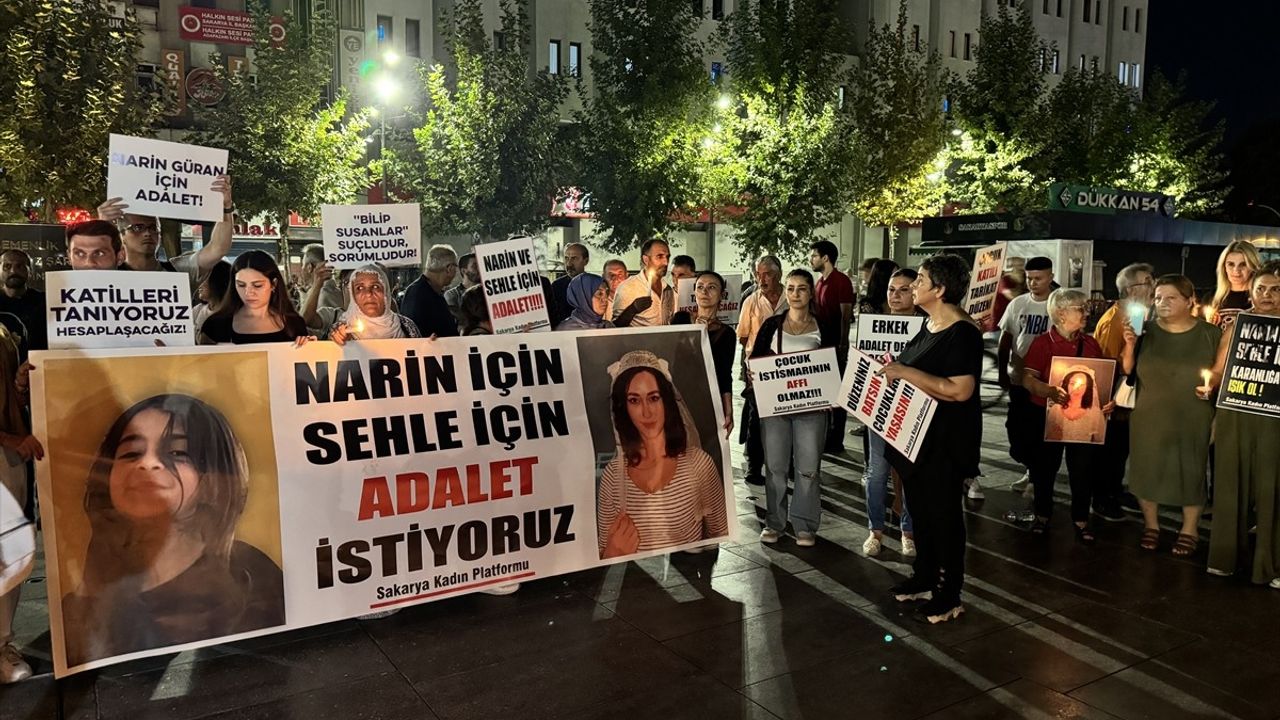 Sakarya'da Kadın Platfomu, Narin Güran İçin Adalet Talep Etti