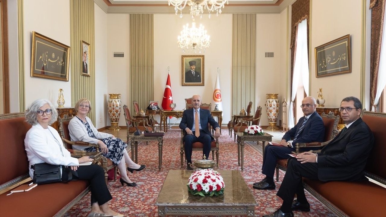 TBMM Başkanı Numan Kurtulmuş, Almanya'nın Büyükelçisi Sibylle Sorg'u Ağırladı