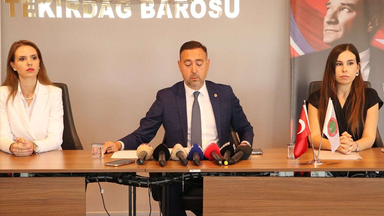 Tekirdağ Barosu Başkanı'ndan Cinsel İstismar Olayına Dair Açıklama