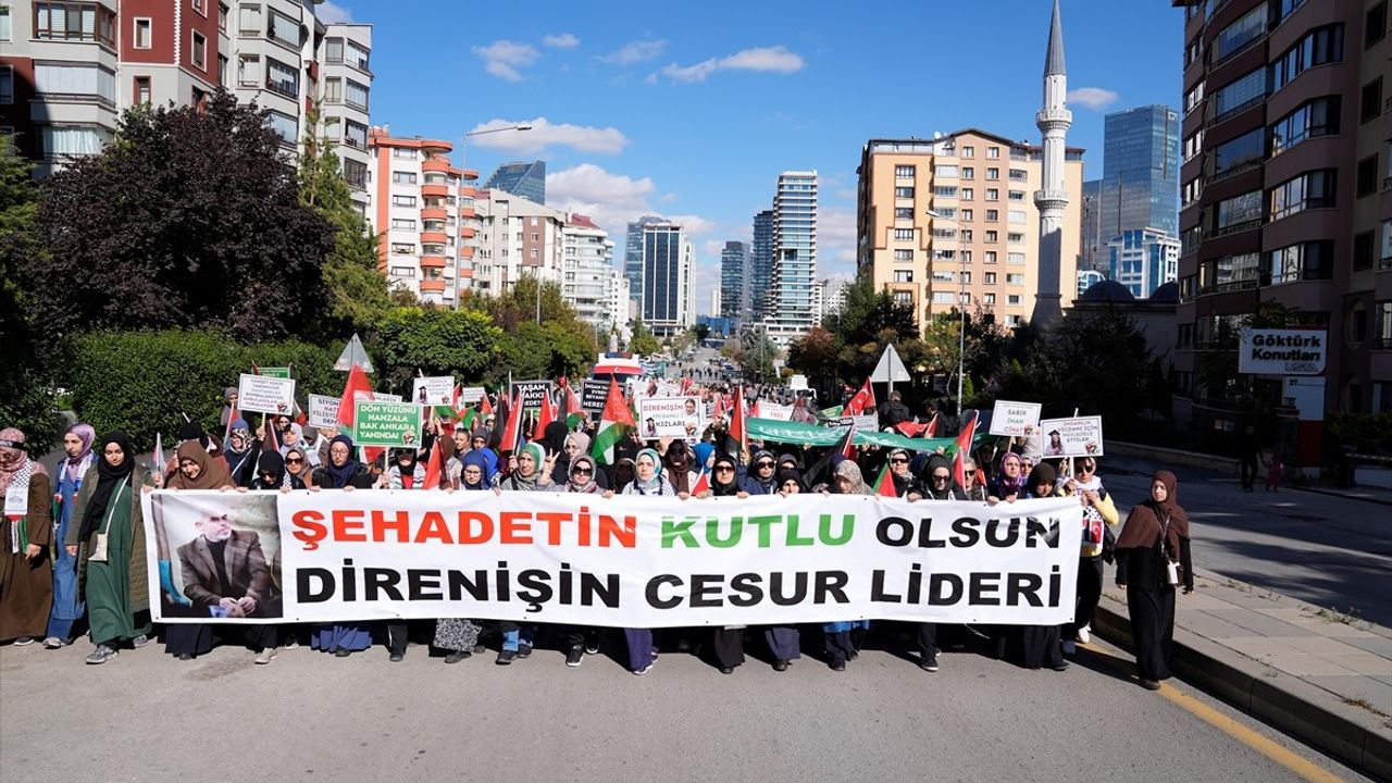 Ankara'da Yahya Sinvar İçin Gıyabi Cenaze Namazı