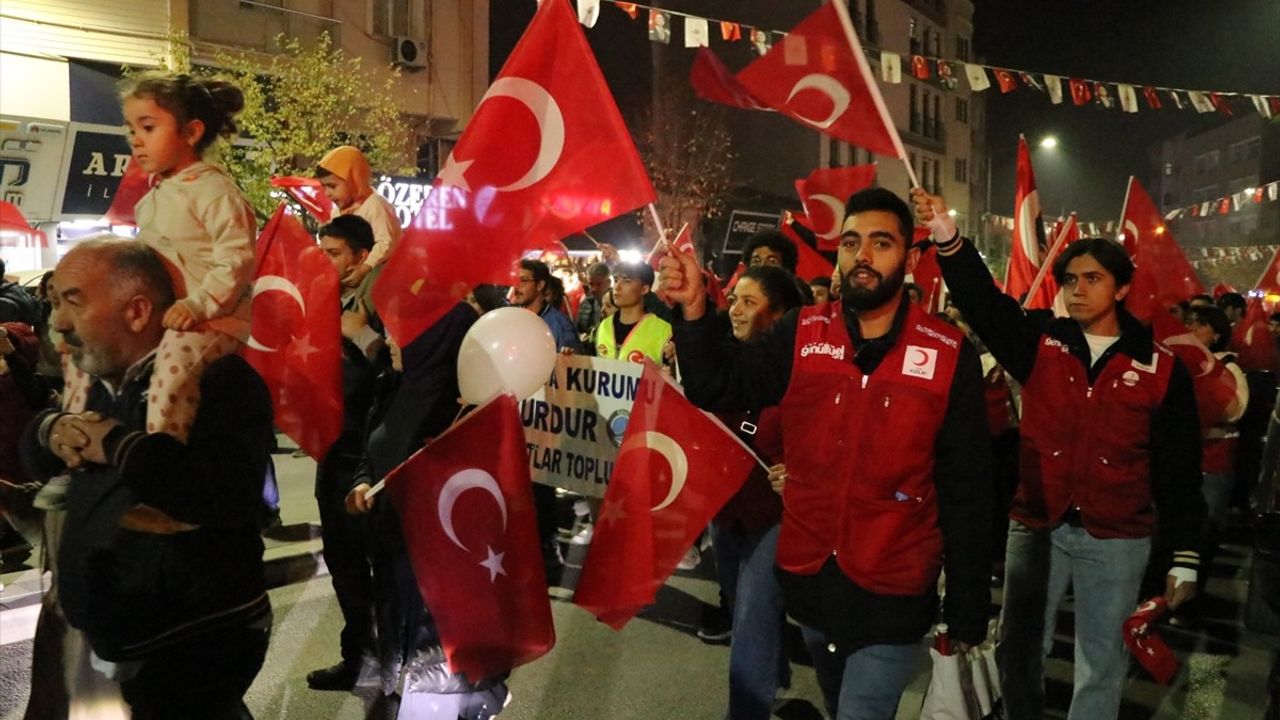 Burdur'da 29 Ekim Cumhuriyet Bayramı Coşkuyla Kutlandı