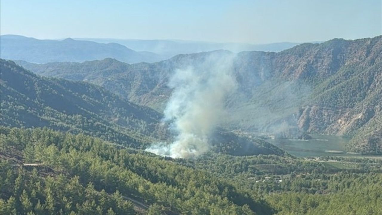 Dalaman'daki Orman Yangınına Müdahale Başladı