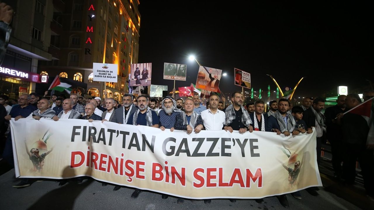 Diyarbakır, Siirt, Şırnak ve Mardin'de Filistin için Protesto Gösterileri