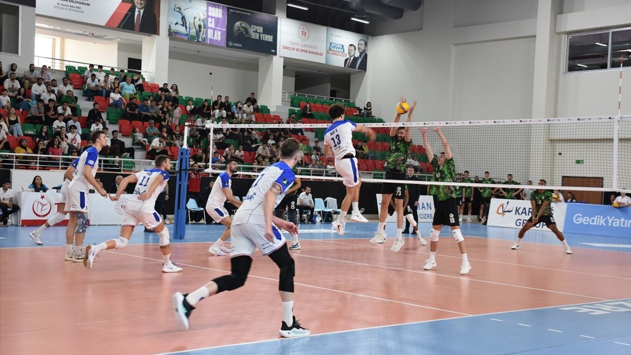 Halkbank, Cizre Belediyespor'u Zorlanarak Geçti