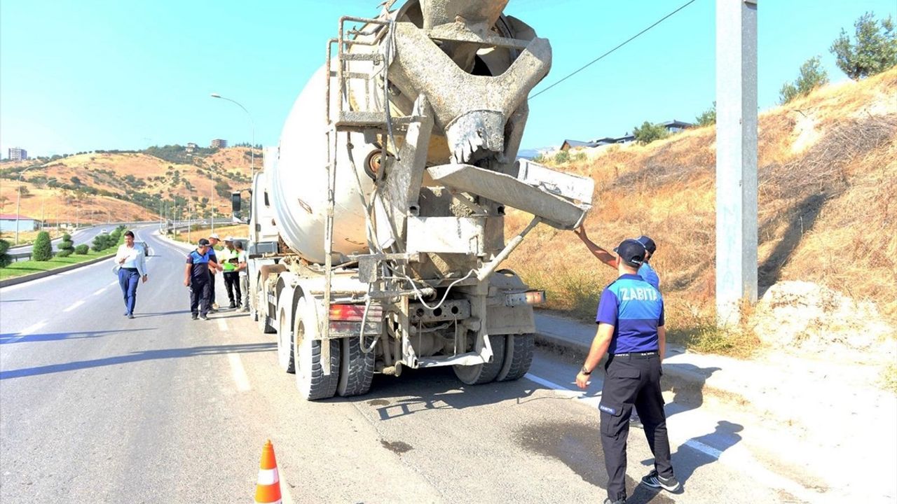 Kahramanmaraş'ta Beton Mikserine 106 Bin Lira Ceza