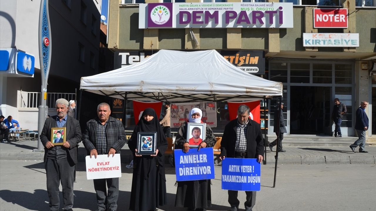 Muş'ta Ailelerin PKK'dan Kurtuluş Umudu Devam Ediyor