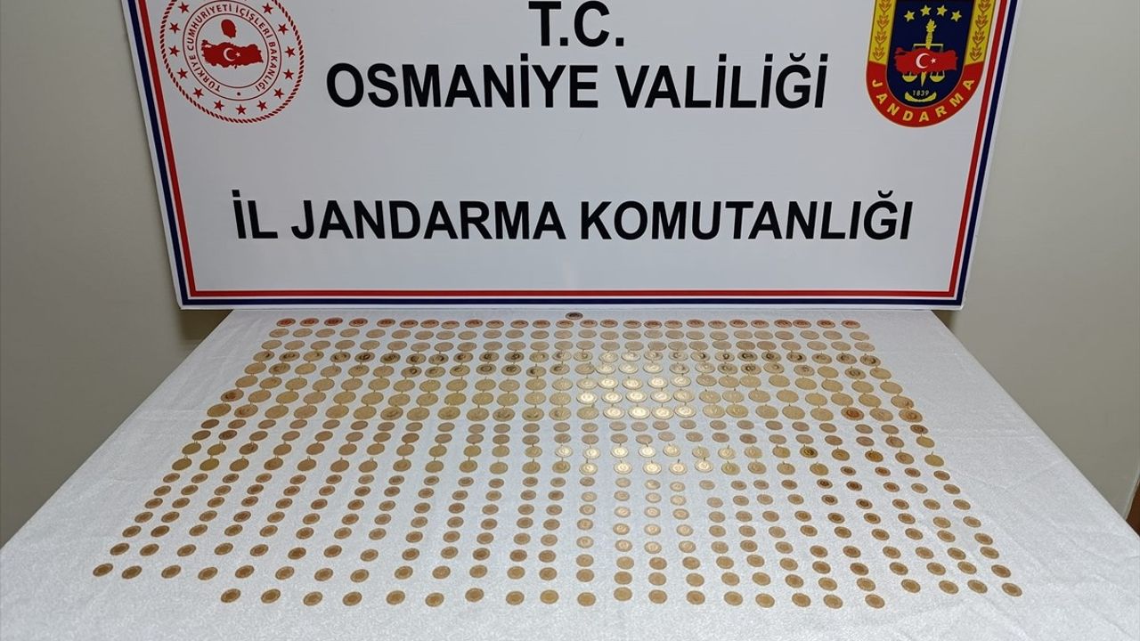 Osmaniye'de İzinsiz Basılmış 513 Altın Ele Geçirildi