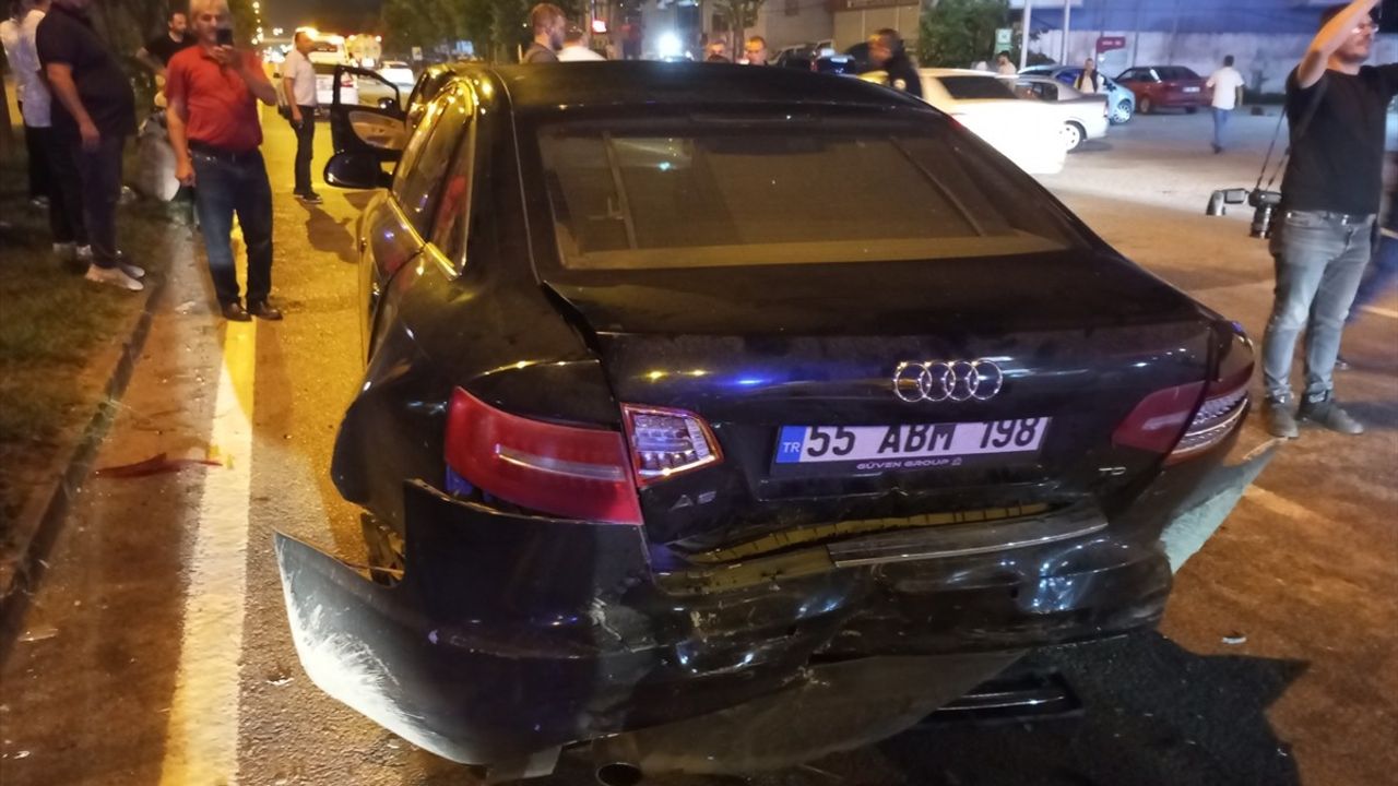 Samsun'da Zincirleme Trafik Kazası: 13 Yaralı