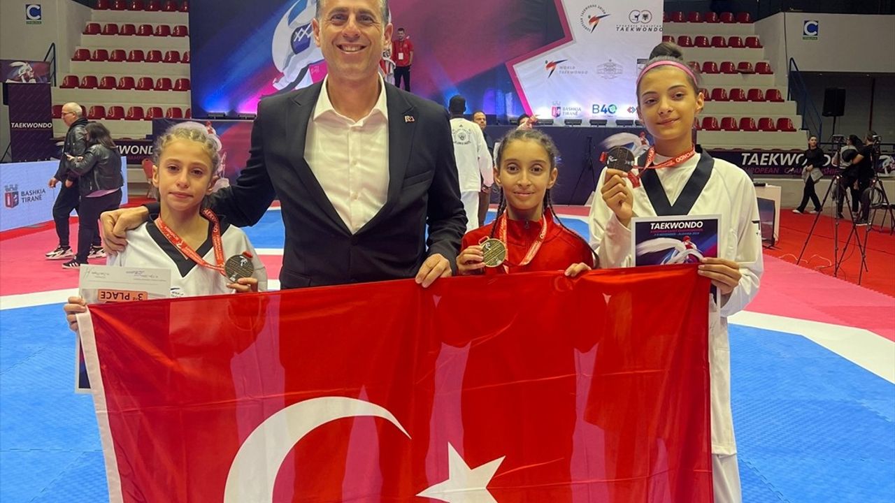 Avrupa Yıldızlar Tekvando Şampiyonası'nda Milli Sporcular Başarı Gösterdi