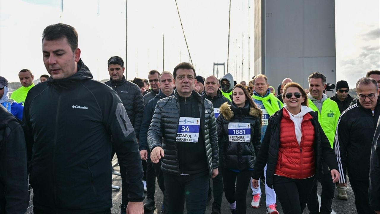 İmamoğlu, 46. İstanbul Maratonu'nda Zorlu Yarışın Başlangıcını Verdi