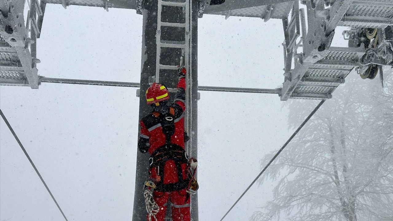 Kartepe Teleferiği'nde Acil Durum Tatbikatı Gerçekleştirildi