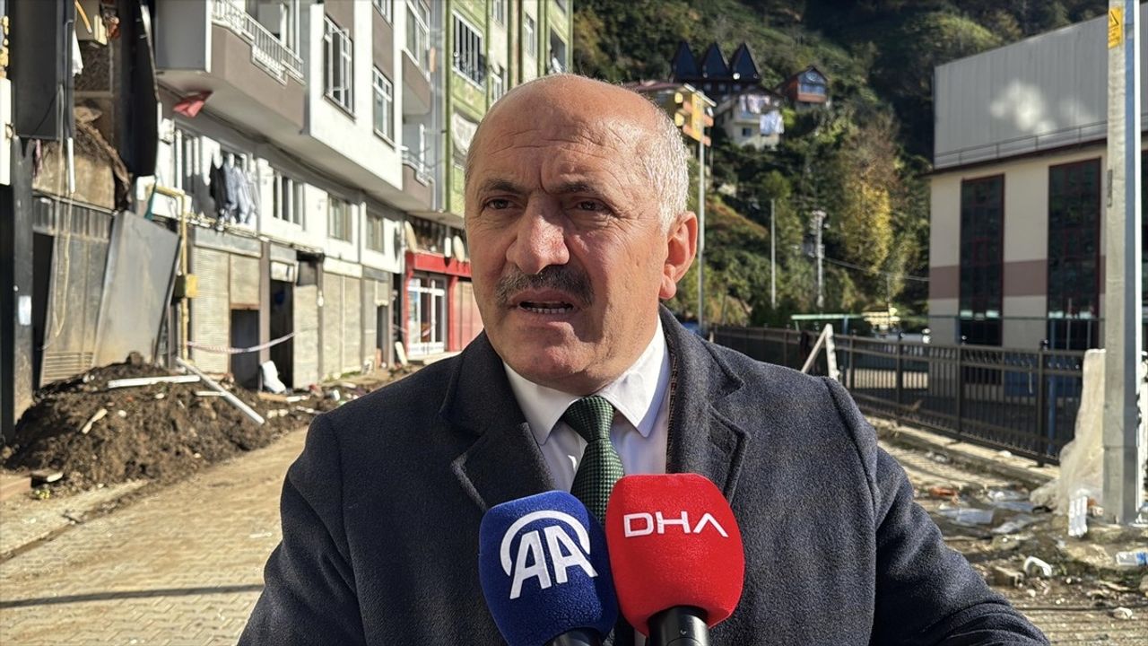 Rize'deki Heyelan Sonrası AFAD'in Müdahalesi