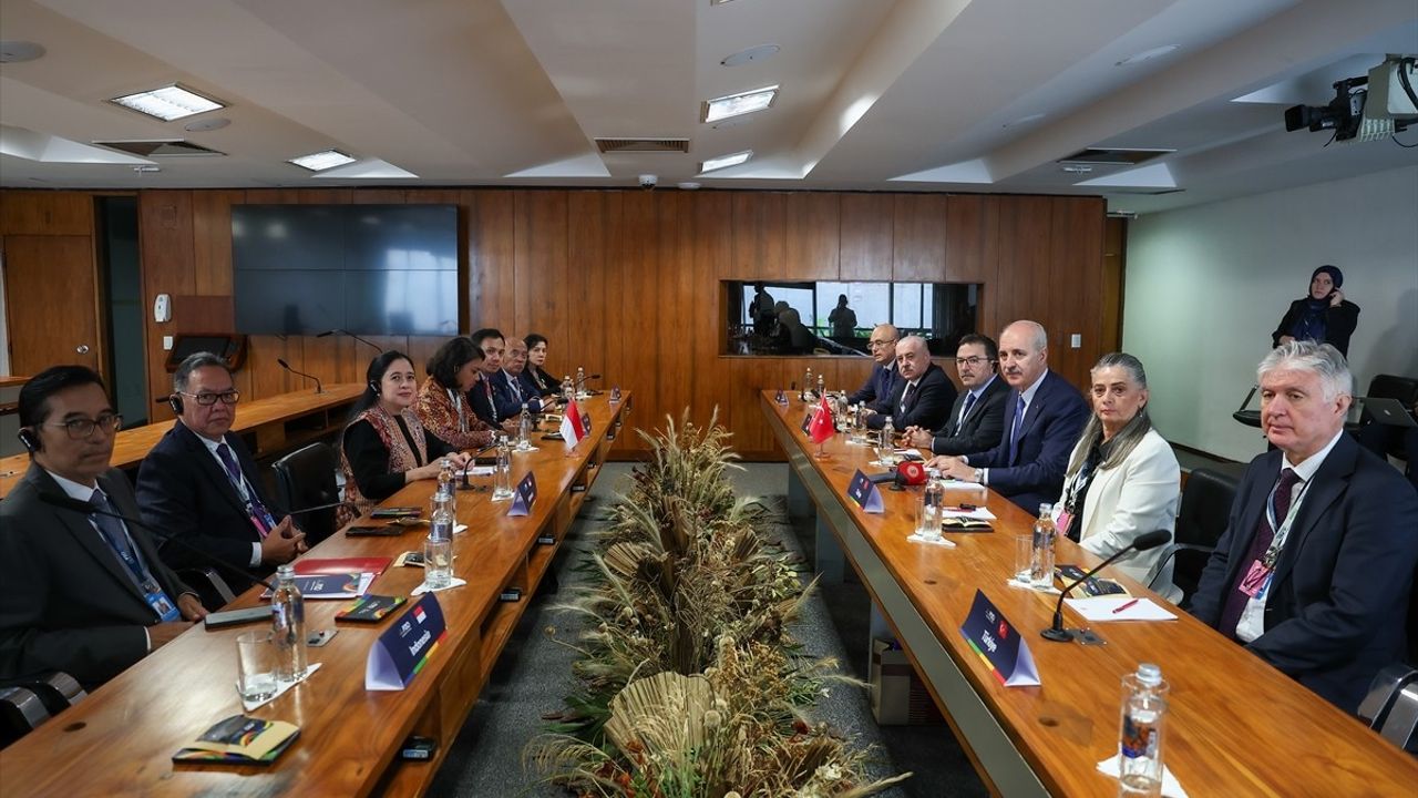 TBMM Başkanı Kurtulmuş, Endonezya Temsilciler Meclisi Başkanı Maharani ile Görüştü