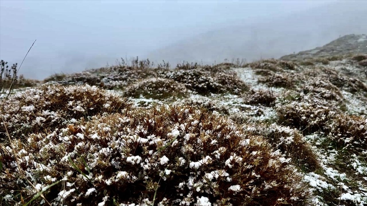 Tokat'ın Yüksek Kesimlerinde Kar Yağışı Etkili Oldu