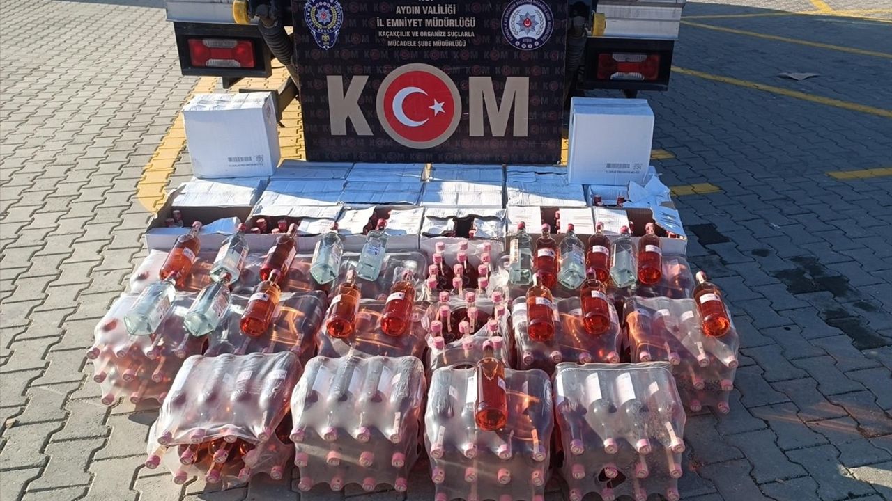 Aydın'da Kaçak İçki Operasyonu: 444 Litre Ele Geçirildi