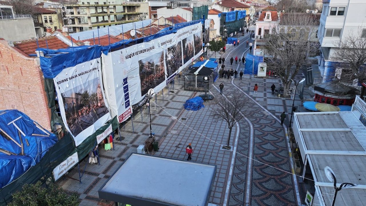 Edirne'de Sokak Sağlıklaştırma Projesi Devam Ediyor